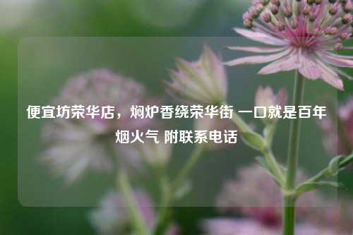 便宜坊荣华店，焖炉香绕荣华街 一口就是百年烟火气 附联系电话