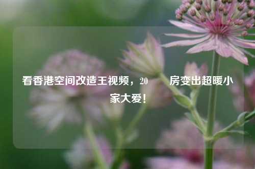 看香港空间改造王视频，20㎡劏房变出超暖小家大爱！