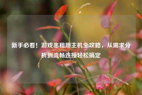 新手必看!游戏串租用主机全攻略,从需求分析到流畅连接轻松搞定