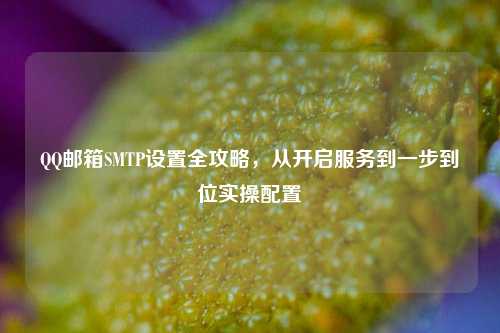 QQ邮箱SMTP设置全攻略，从开启服务到一步到位实操配置