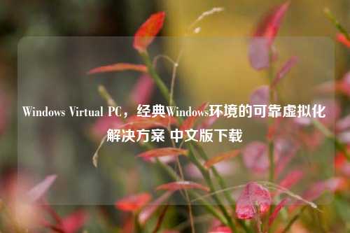 Windows Virtual PC,经典Windows环境的可靠虚拟化解决方案 中文版下载
