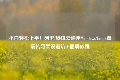 小白轻松上手！阿里/腾讯云通用Windows/Linux双端传奇架设避坑+图解教程