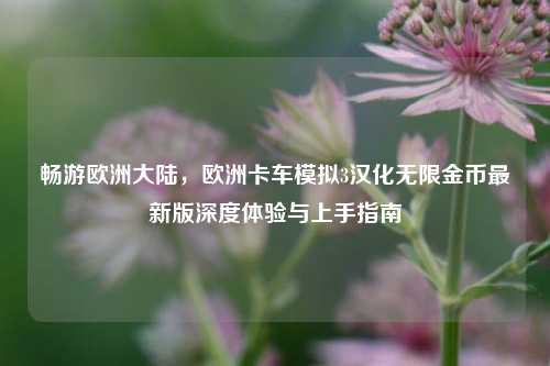 畅游欧洲大陆，欧洲卡车模拟3汉化无限金币最新版深度体验与上手指南