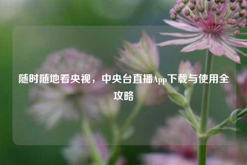 随时随地看央视,中央台直播App下载与使用全攻略