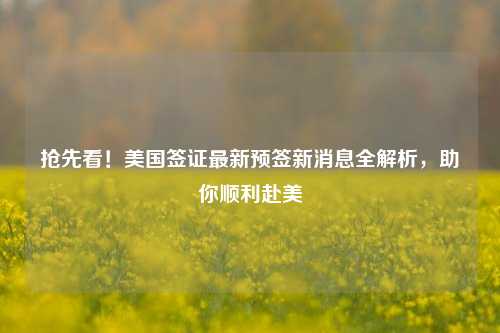 抢先看！美国签证最新预签新消息全解析，助你顺利赴美