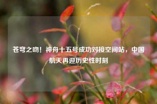 苍穹之吻！神舟十五号成功对接空间站，中国航天再迎历史性时刻