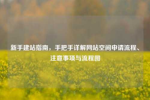 新手建站指南，手把手详解网站空间申请流程、注意事项与流程图