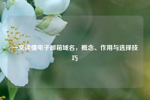 一文读懂电子邮箱域名，概念、作用与选择技巧