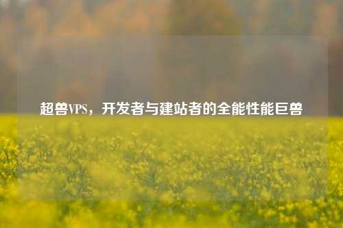超兽VPS，开发者与建站者的全能性能巨兽