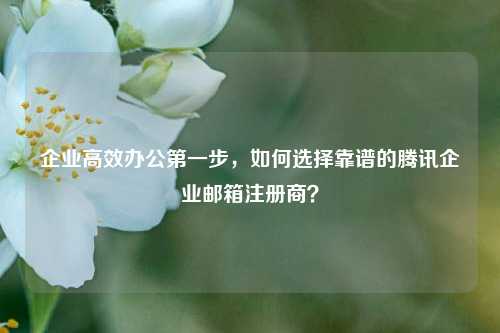 企业高效办公第一步，如何选择靠谱的腾讯企业邮箱注册商？