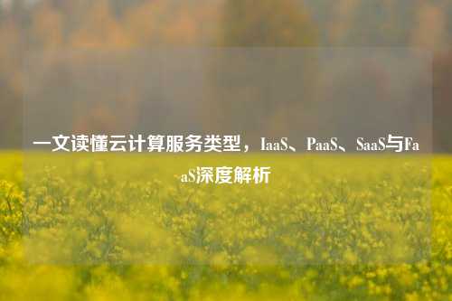 一文读懂云计算服务类型，IaaS、PaaS、SaaS与FaaS深度解析