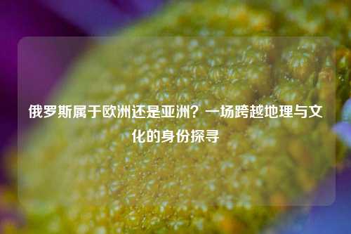 俄罗斯属于欧洲还是亚洲?一场跨越地理与文化的身份探寻