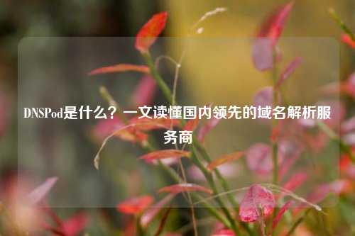 DNSPod是什么？一文读懂国内领先的域名解析服务商