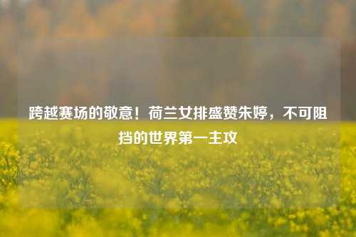 跨越赛场的敬意!荷兰女排盛赞朱婷,不可阻挡的世界第一主攻