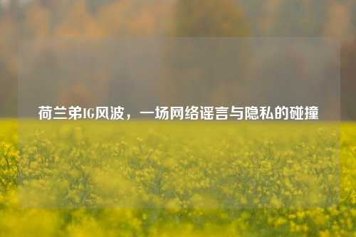 荷兰弟IG风波，一场网络谣言与隐私的碰撞