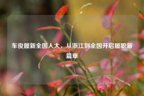 车俊履新全国人大，从浙江到全国开启履职新篇章