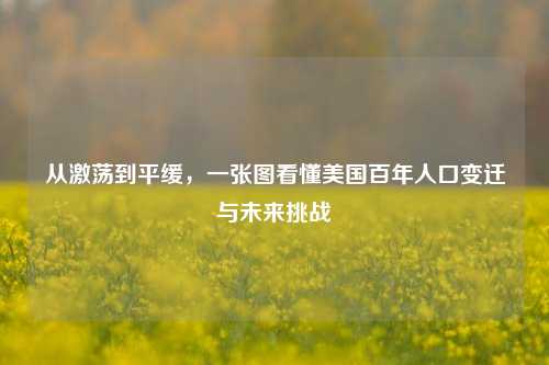 从激荡到平缓，一张图看懂美国百年人口变迁与未来挑战