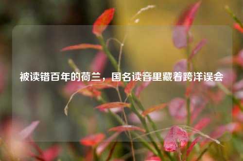 被读错百年的荷兰，国名读音里藏着跨洋误会